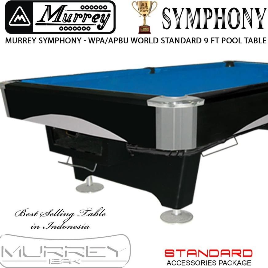 Murrey Symphony 9 ft Pool Table - Meja Billiard Biliar 9 feet