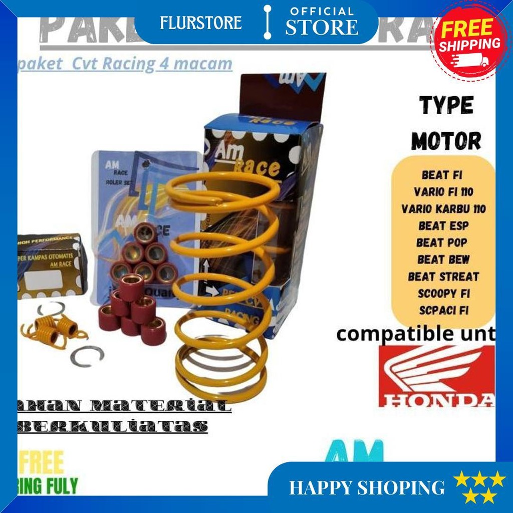 Paket Per Cvt Racing Kirian Upgrade Kampas Ganda Otomatis Vario 110 Karbu Vario Techno Beat Fi Esp P