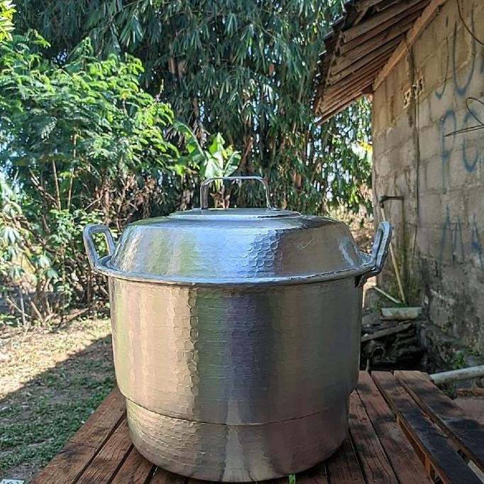 Tersedia dandang sabruk pengukus nasi motif tempa sarangan kapasitas 4-5kg ukuran 37cm Kitchenware p