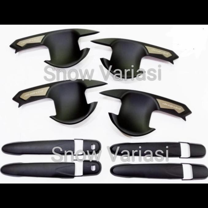 Paket Outer Handle Pintu All New Avanza Hitam Doff/ Handle Hitam Doff Hemat