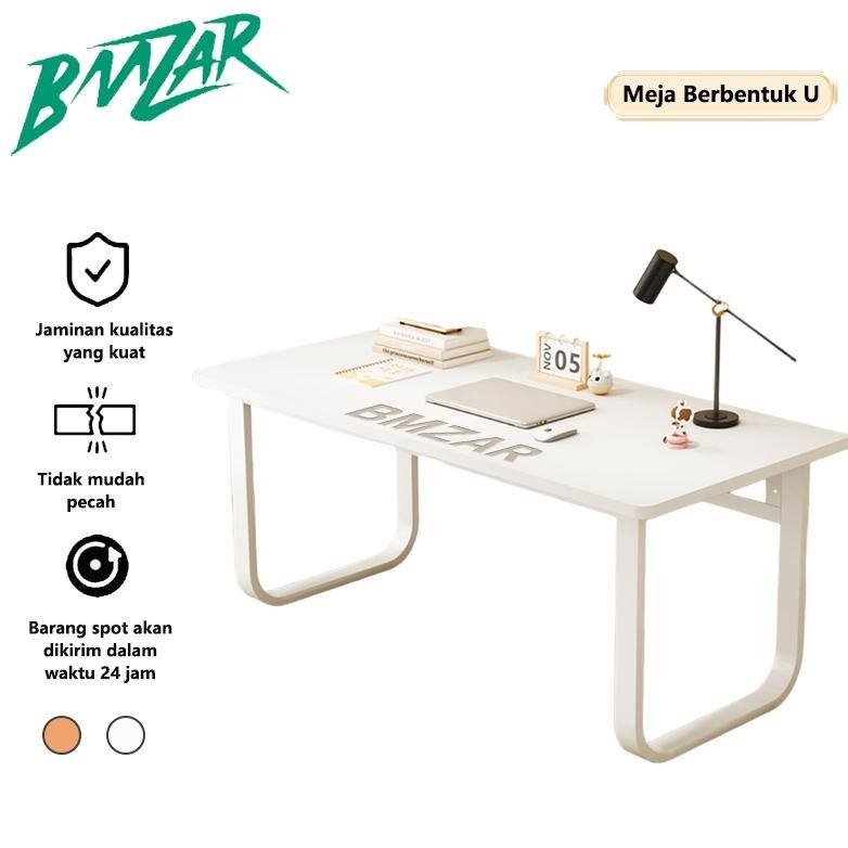 Meja Kantor Besi 140CM Meja Belajar Minimalis Meja Kantor Besi Meja Kerja Kayu Minimalis Sederhana M