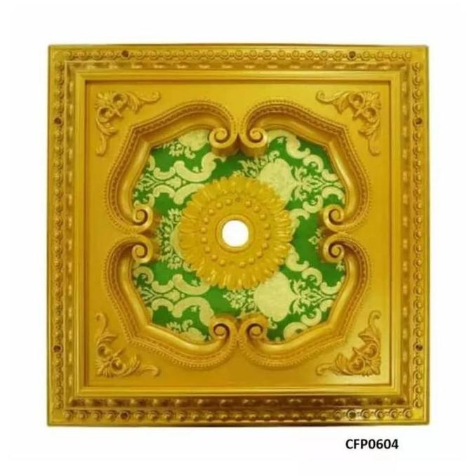 [READY/SPESIAL] ORNAMEN LAMPU PLAFON PVC PANEL MINIMALIS / ORNAMEN PLAFON PVC 60 X 60 [TERLARIS&REKO