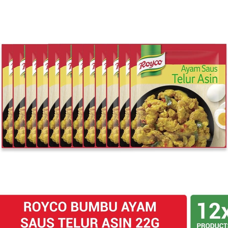 

Royco Bumbu Ayam Saus Telur Asin 22G Isi 12