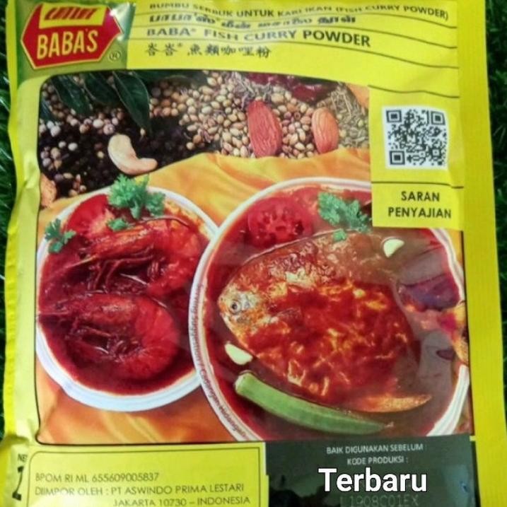 

Babas Fish Curry Bubuk Bumbu Kari N Bpom Dan Halal