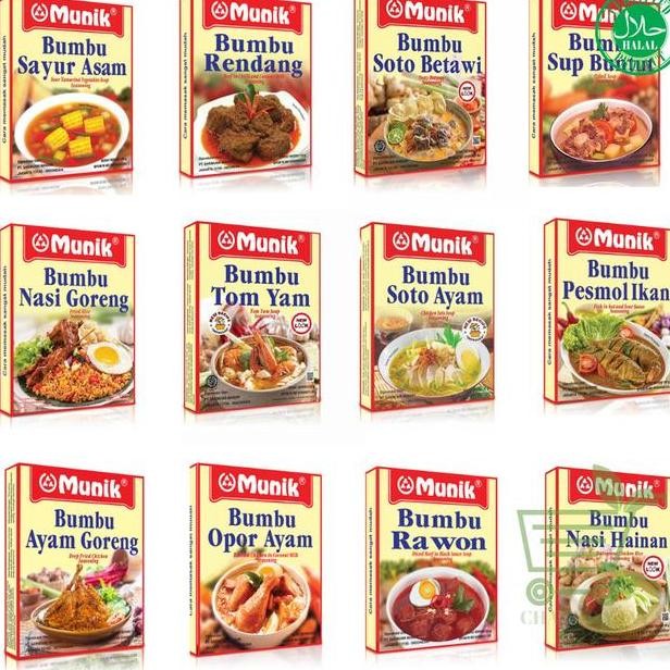 

Bumbu Munik Nasi Goreng Hainan Kuning Ayam Rendang Panggang Soto Gulai