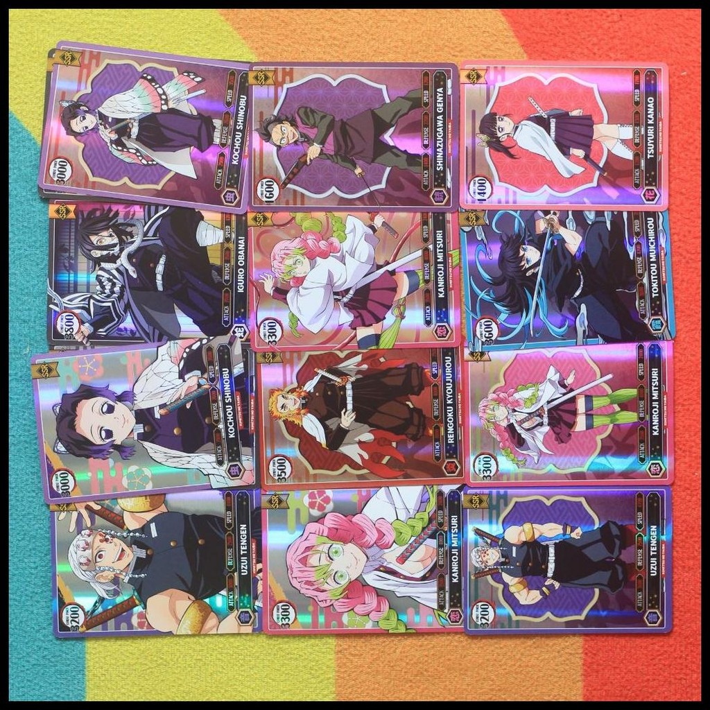 50PCS KARTU ANIME DEMON SLAYER TRADING CARD KARTU DEMON SLAYER 1 BOX KARTU KIMETSU NO YAIBA KARTU LA