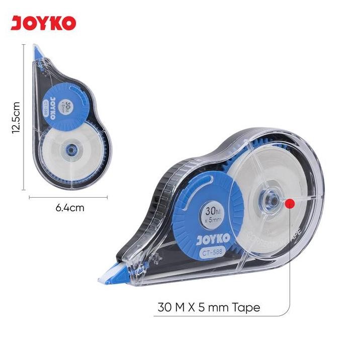 

Joyko Correction Tape 30m JUMBO / TipEx Kertas Joyko Kering BESAR CT-588