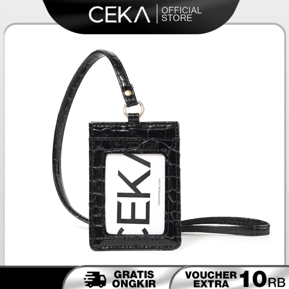 

LINDU [NEW] CEKA Lanyard Fiora Card Holder ID Name Tag Kartu Tanda Pengenal