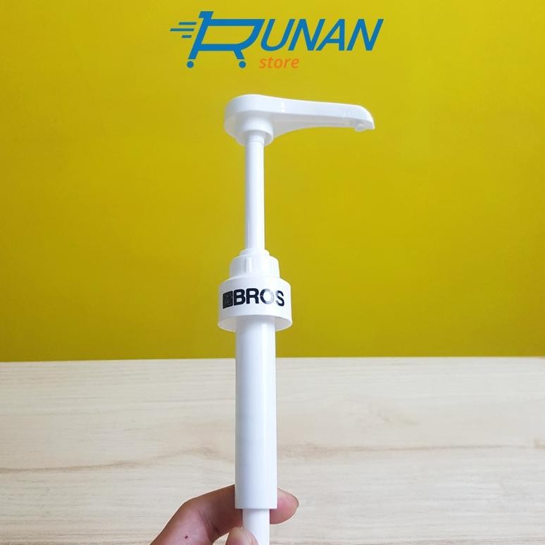 HJK Pompa Botol Syrup Monin Drat Putih - Syrup Pump White - Monin Thread Syrup Pump