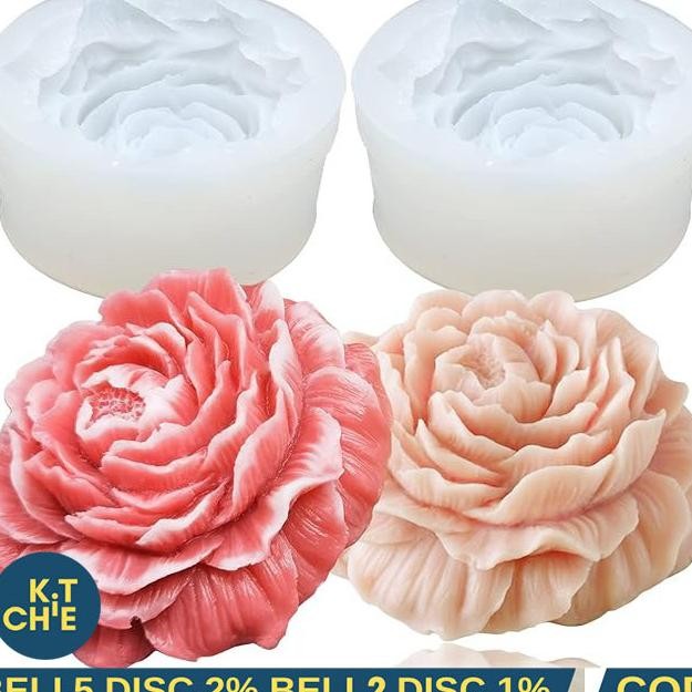 Diy Melati Cetakan Puding 3D Silikon Bunga Cetakan Penyebar Aroma Bunga Cetakan Jelly Cetakan Puding