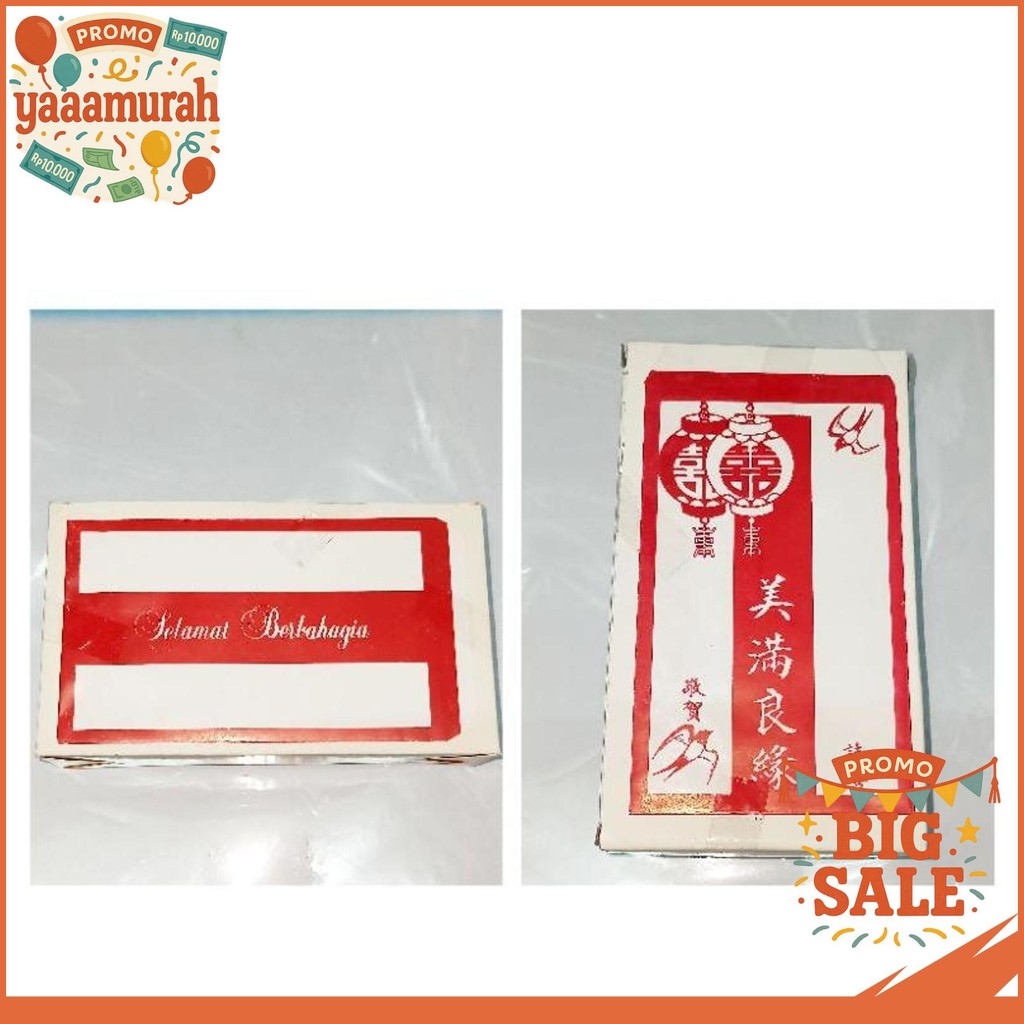 

ANGPAO MERAH PUTIH POLOS 100 PCS