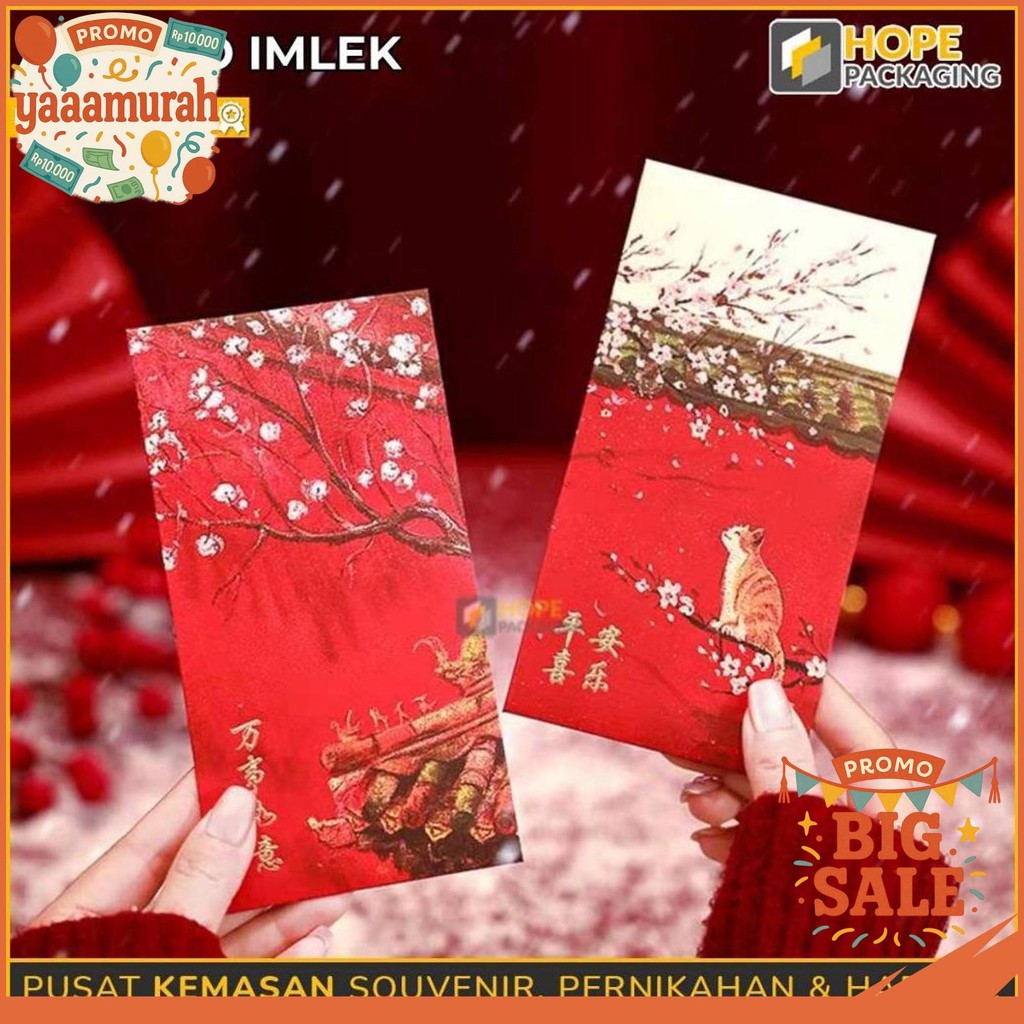 

[HARGA 1 PACK] ANGPAO IMLEK / ANGPAO CHINESE NEW YEAR / ANGPAO MOTIF LUCU / ANGPAO PANJANG IMLEK