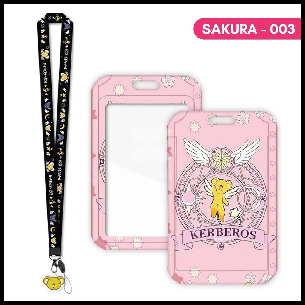 

[N003] CARDCAPTOR SAKURA / NAME TAG CARD HOLDER MOTIF CERBERUS / JAPAN ANIME DENGAN TALI LANYARD PENDANT AKRILIK / ID CARD HOLDER TALI GANTUNGAN ACRYLIC BUNNY / RABBBIT LUCU / NAMETAG / TEMPAT KARTU FLAZZ / EMONEY