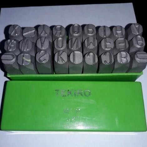 

Huruf Ketok Uk. 8 mm Alfabet A~Z Isi 26 pcs / Letter Punch Set Kualitas Original