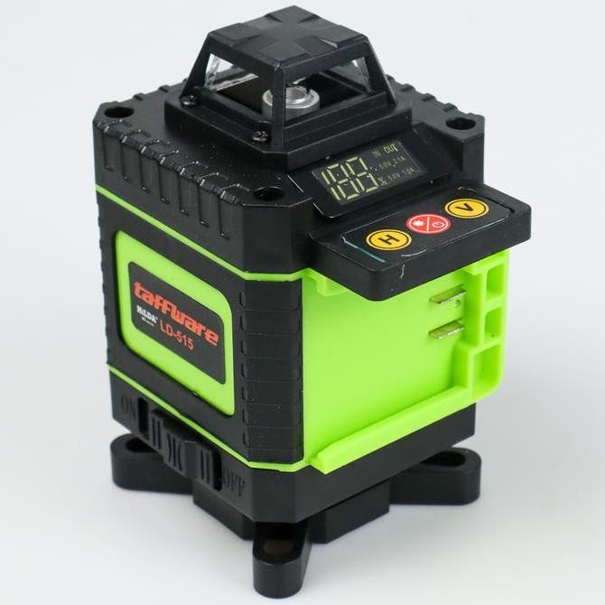 

Cross Laser Level 16 Lines Hijau 4D Self Waterpass Garis Siku Remote LD-515 Kualitas Original