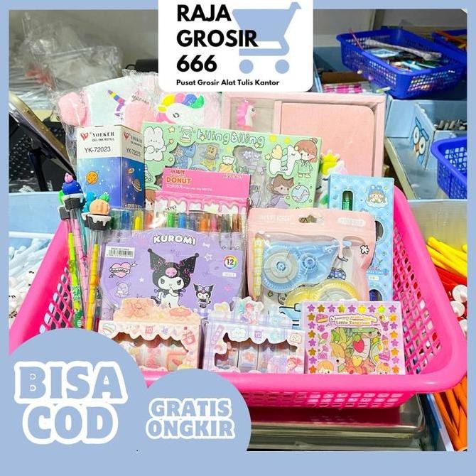 

Paket alat tulis 1000 gram premium isi alat tulis mewah paket pilih sepuasnya tanpa batas paket usaha reseller premium Stationery Kualitas Original