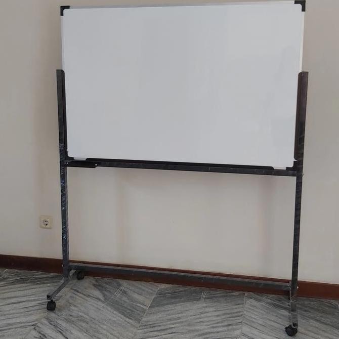 

whiteboard standing 60 x 120cm nonmagnet Kualitas Original
