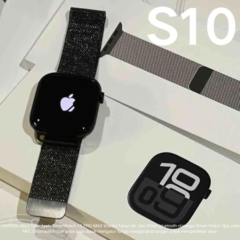 NEW 100 Original S10 Max Smartwatch Wanita Pria 2.3 inci Waterproof Bluetooth iphone Call Custom Wal