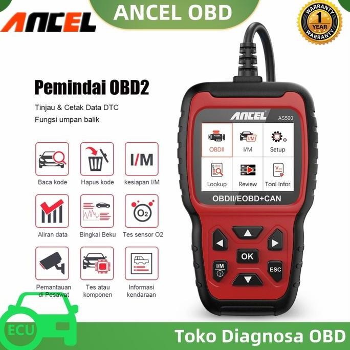 ANCEL AS500 OBD2 Scanner Pembaruan Gratis untuk Toyota ISUZU Ford BMW