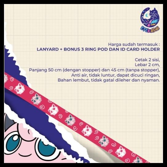 

LANYARD ID CARD POD ANIME POKEMON JIGGLYPUFF