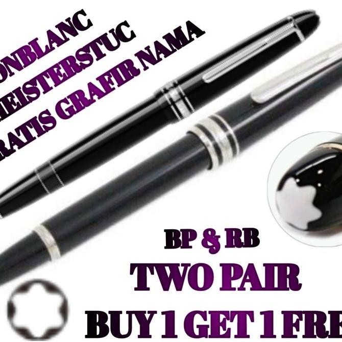 

Bollpoint Mewah Buy 1 Get 1 Free Monblanc Meisterstuck Stainless clip Gratis grafir Nama dan Box Exlusive Kualitas Original