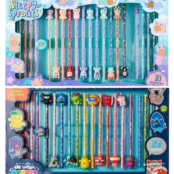 

SMIGGLE SLEEPY SPROUTS SCENTED PENCIL PACK X21 - PENSIL WANGI SMIGGLE Kualitas Original