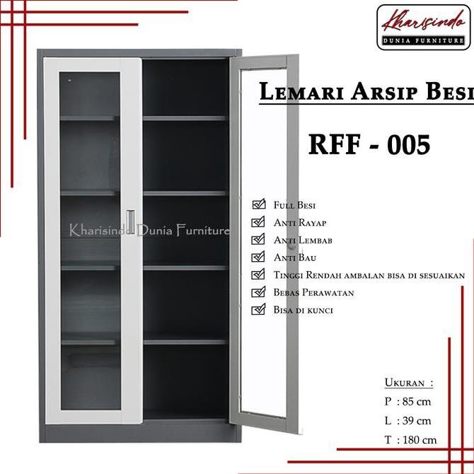 

Lemari Arsip Besi / RFF 005 / Pintu Buka Kaca Kualitas Original