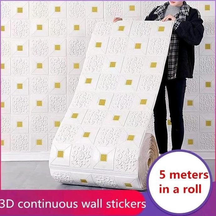 Wallpaper Dinding dan plafon 3D sudah ada lemnya Bunga