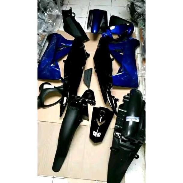 Fullset body halus vega r new hitam biru Motorcycle Sporty Kualitas Original