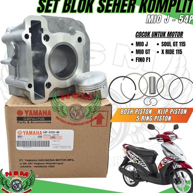 BLOCK BLOK SEHER SET CYLINDER MIO J,MIO GT,SOUL GT,FINO F1,XRIDE 115 Kualitas Original