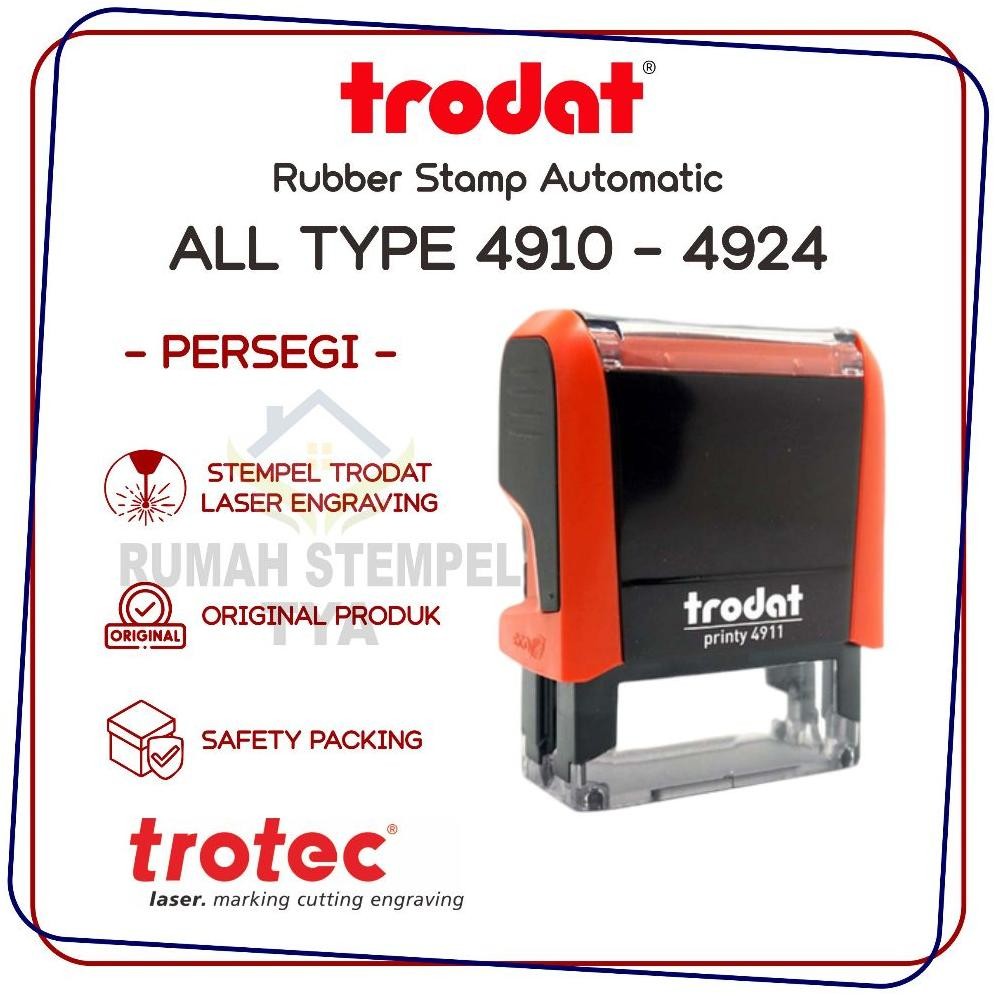 

NEW!!! CETAK STEMPEL WARNA TRODAT (Persegi). original berkualitas