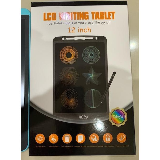 

PARTIAL ERASE LCD Writing Tablet Papan Tulis Digital 12 Inch Kualitas Original