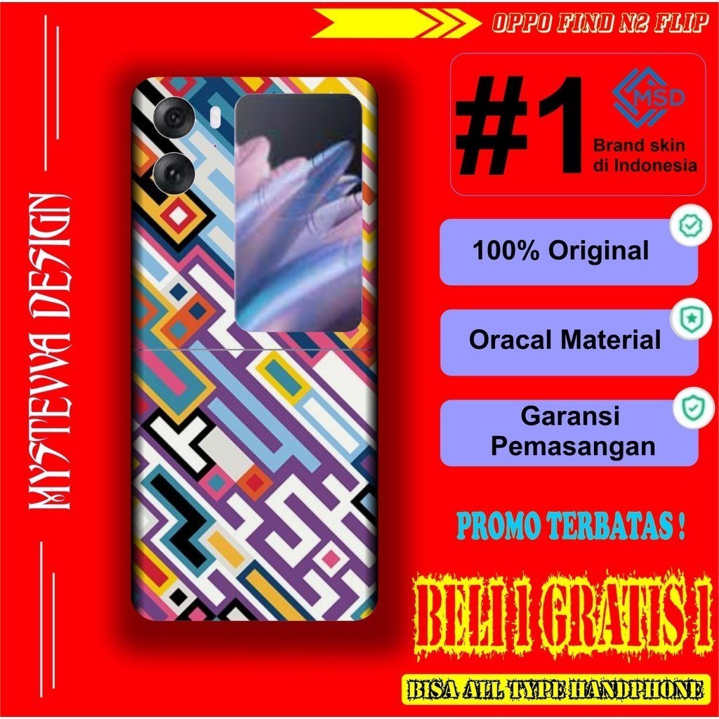 

Terlaris Presisi Oppo Find N2 Flip Casing/Stiker Panel Vynil Bisa Custom Dan COD