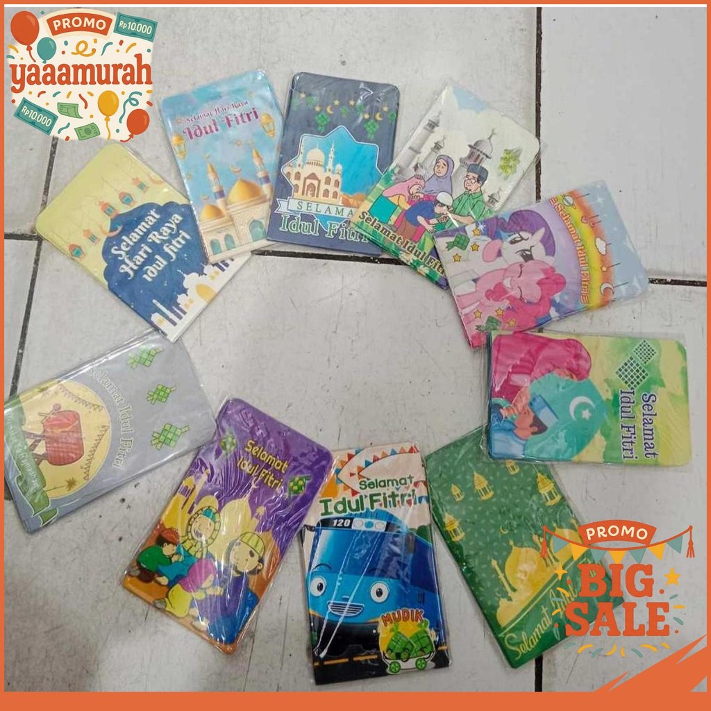 

AMPLOP LEBARAN 2025 LUCU KARAKTER LUCU IDUL FITRI ISI 10PCS
