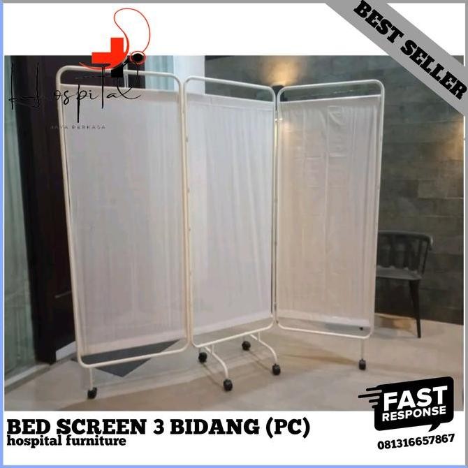 

Bedscreen 3 Biadang Besi|Pembatas Ruangan 3 Bidang Besi PC Kualitas Original