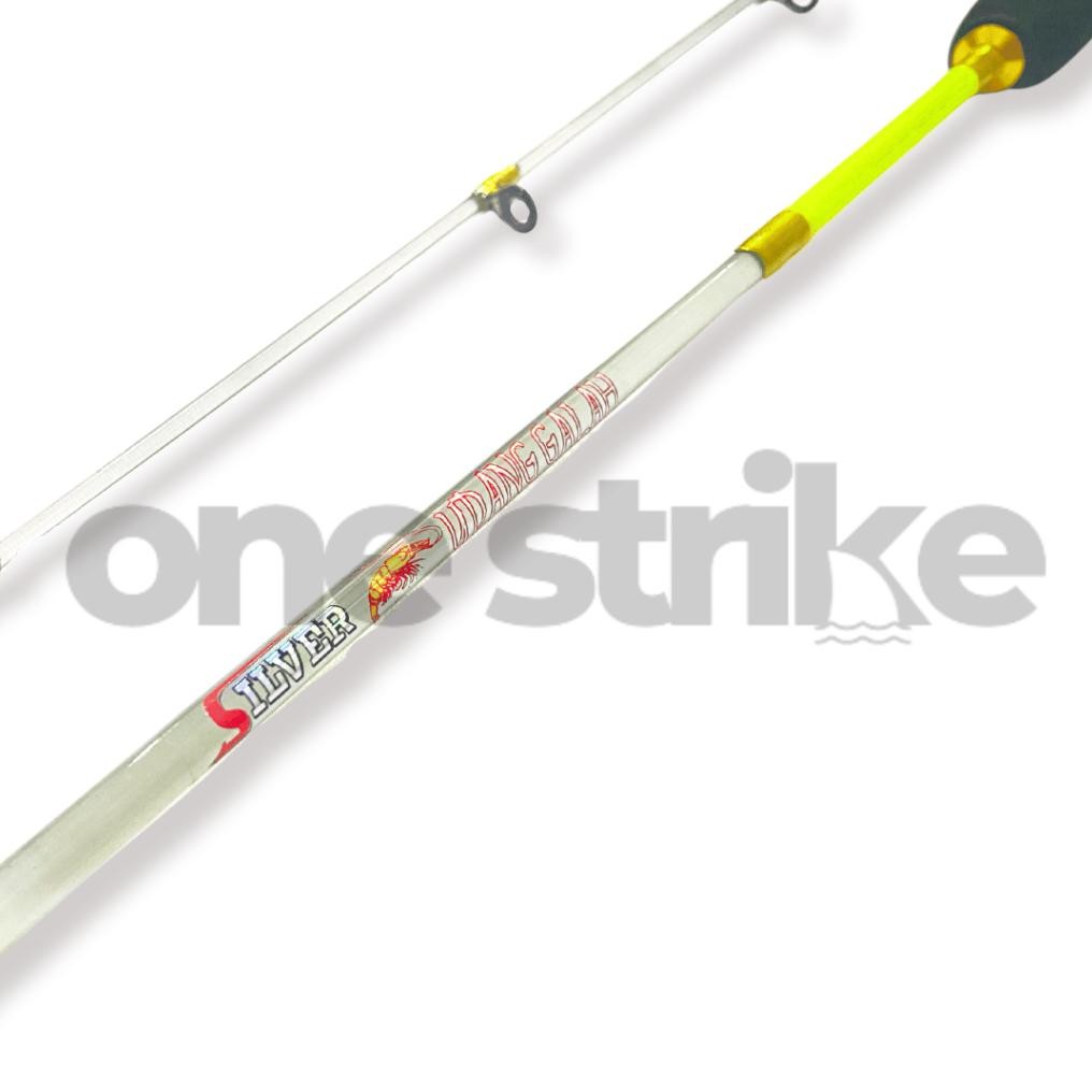 Segera Joran Pancing Udang Super Lentur Fiber Bening Silver Udang Galah 362/402/462/502