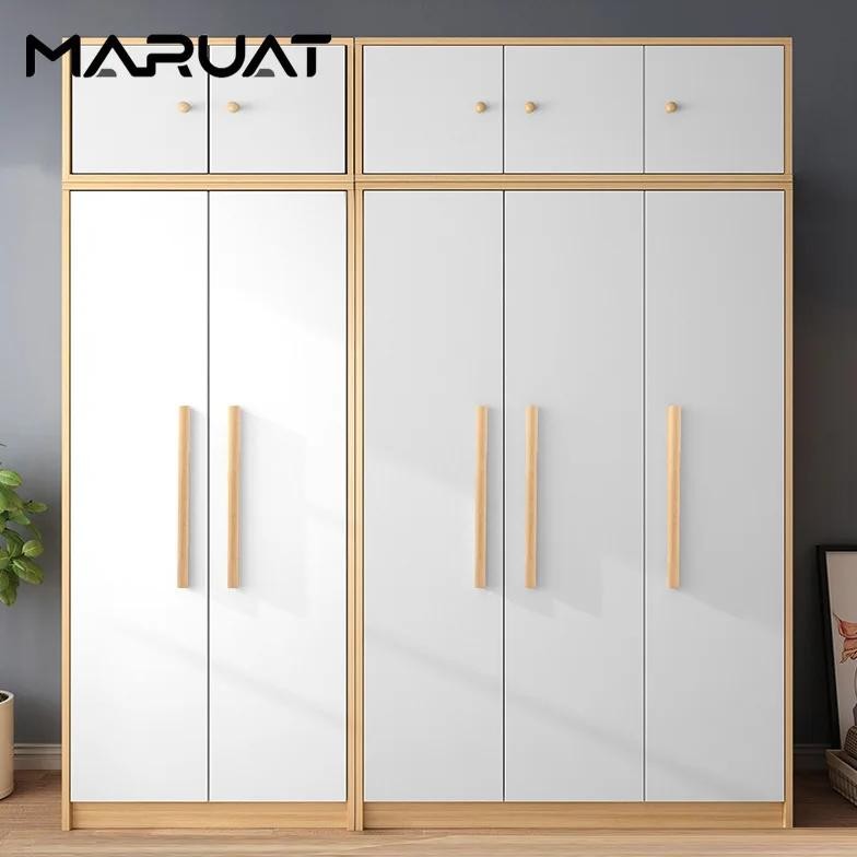 Cabinet Doors Cabinets Drawers Solid Wood Handles Minimalist Beech Wood Walnut Wood Wardrobe Wooden 