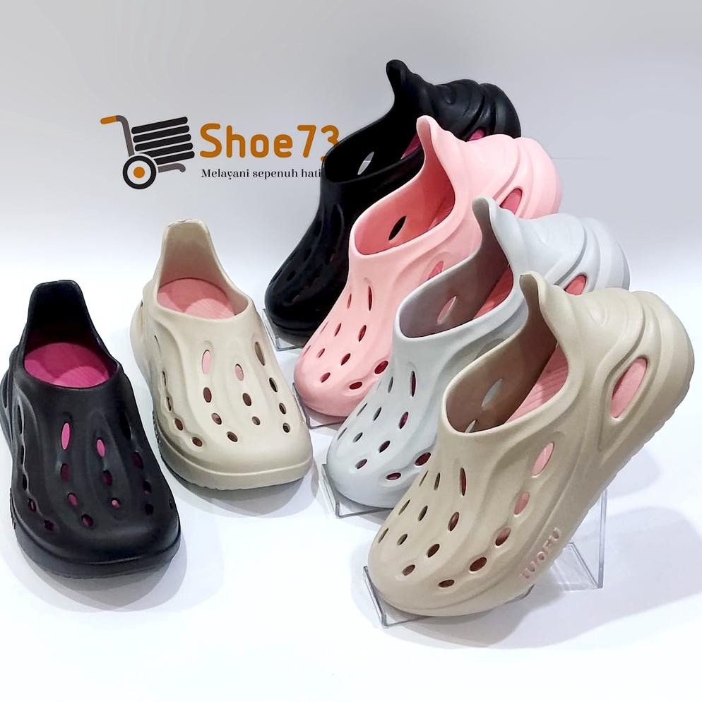 LUOFU E 7211 - E01CW SIZE 36-40 | Sepatu Jelly Wanita | Sepatu Cewek Impor