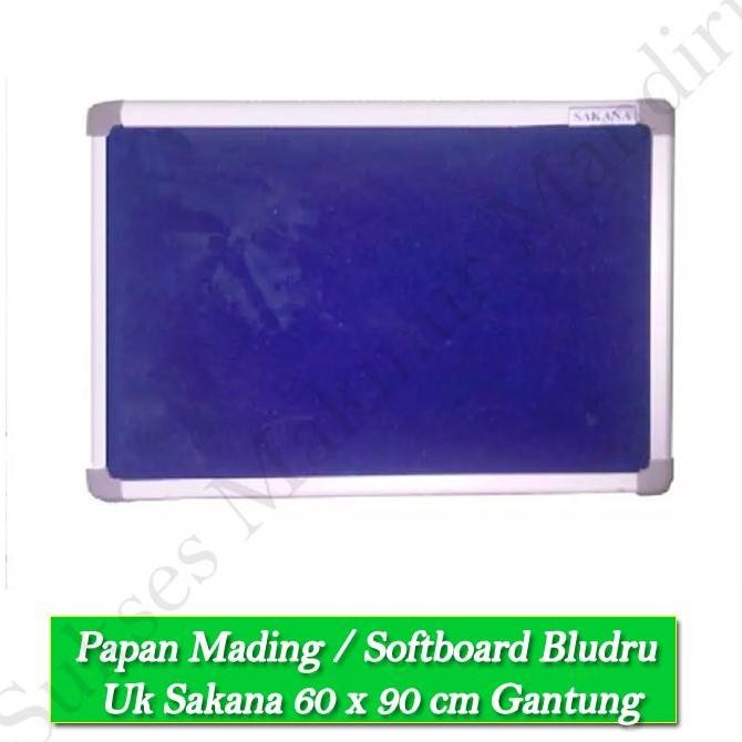 

Papan Mading / Softboard Bludru Sakana 60 x 90 cm Gantung Kualitas Original