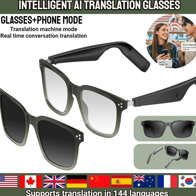 

Intelligent Glasses AI Artificial Intelligence Translation Glasses Bluetooth Glasses Real-time Simultaneous Interpretation