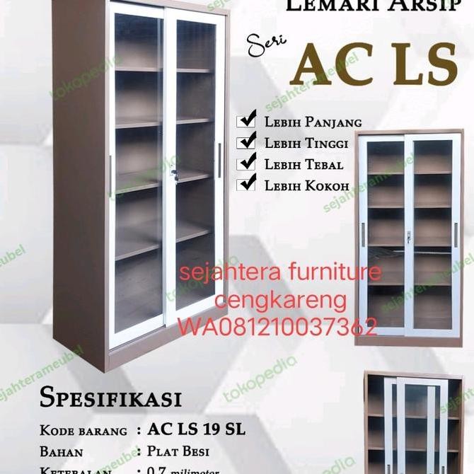 

lemari arsip besi acero AC LS 19 SL lemari kantor coklat putih murah Kualitas Original