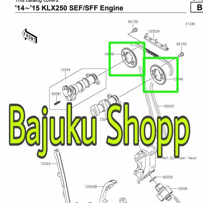 GEAR GIR NOKEN AS KLX250 KLX 250 ORINAL KAWASAKI