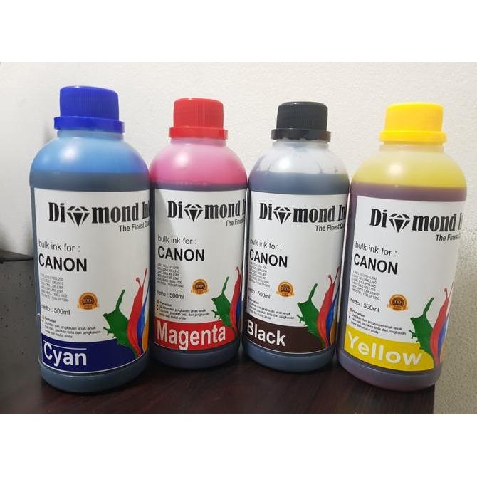 

Paket Tinta Canon Isi ulang Diamond 500ml Best Quality Kualitas Original
