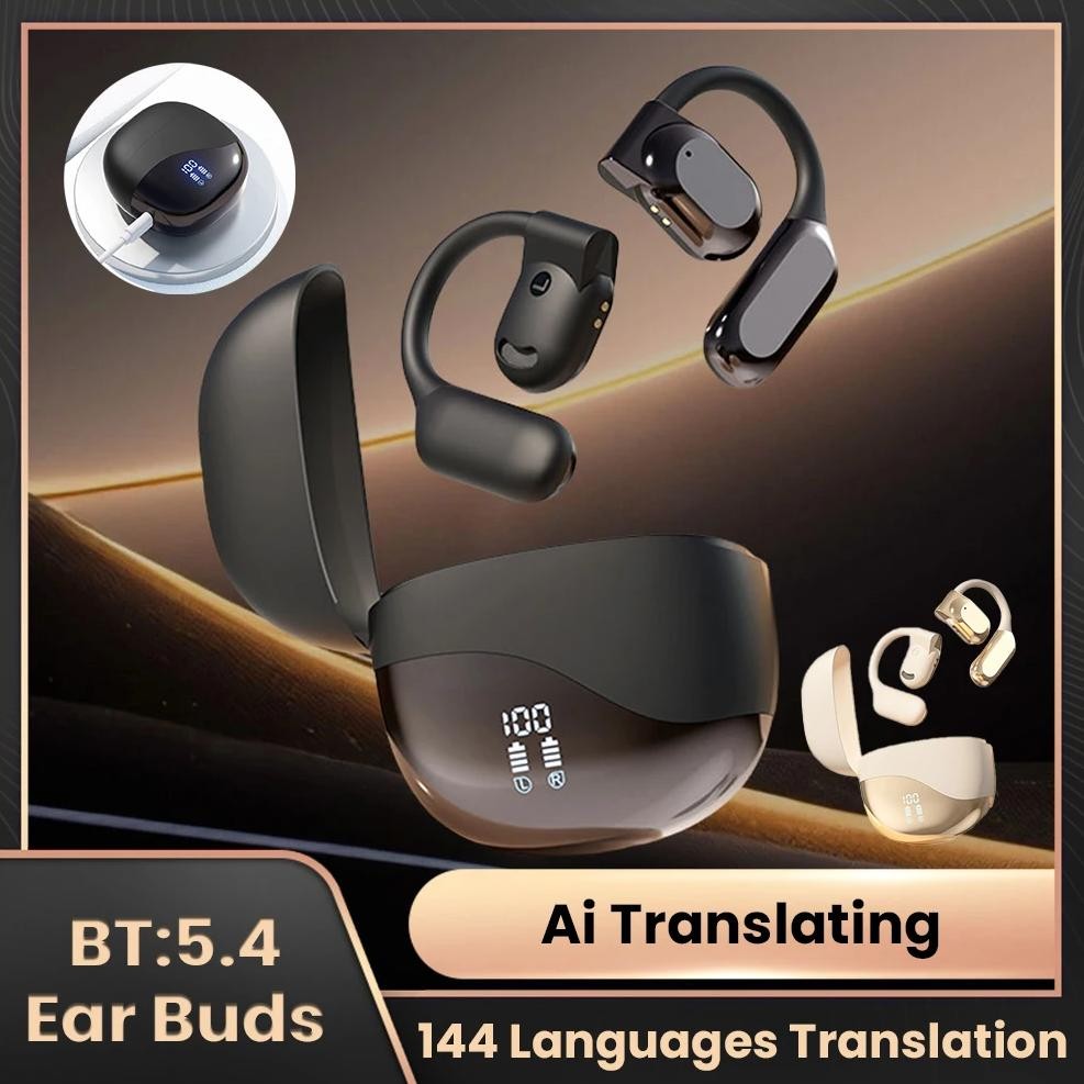 

Ai Translating Ear Buds 144 Languages Translation Earbuds in Real-time Translator Earbuds with BT for Travel Business Learning