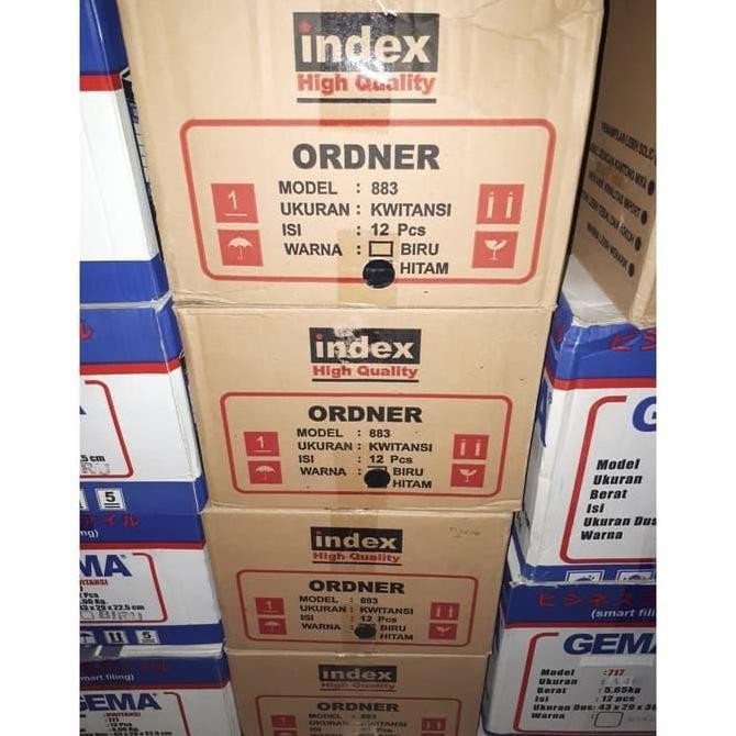 

ODNER INDEX KWITANSI (A5) 7CM HTM PER DUS(12BH) Kualitas Original