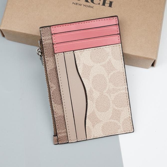 

Coach Card Holder In signature Canvas Kualitas Original