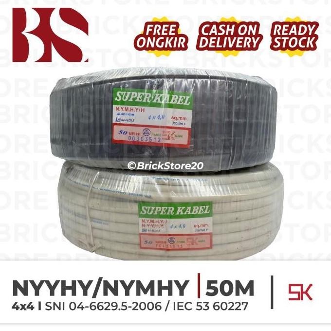 Kabel Nyyhy Super 4X4 Serabut 4 X 4 50M 50 Meter