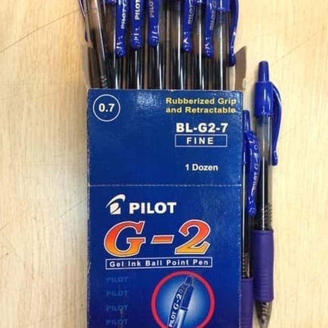 

Pulpen Pilot G2 0.7/lusin Biru Kualitas Original