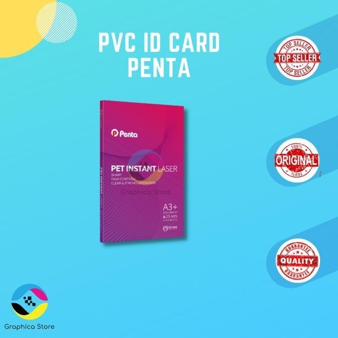 

Bahan ID Card | PVC ID Card Laser PENTA| PET Instant | Name Tag Kualitas Original