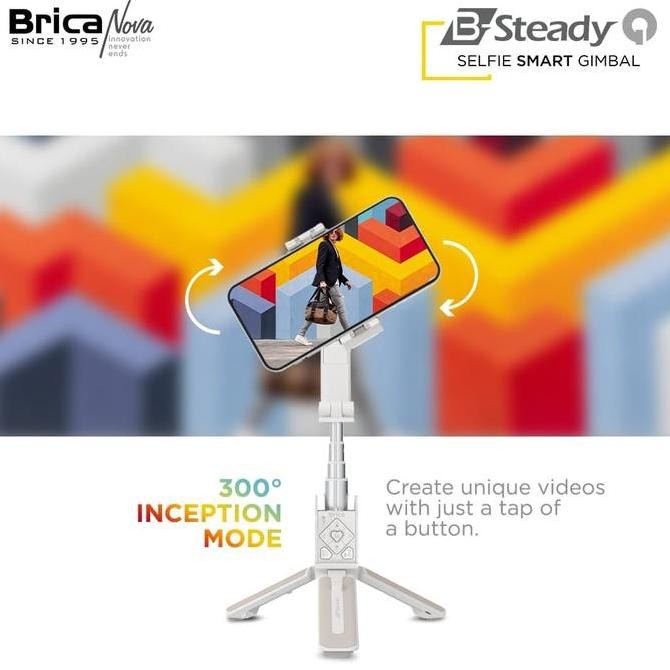 BRICA B-STEADY Q SELFIE SMART GIMBAL STABILIZIER / BRICA B-STEADY Q Kualitas Original